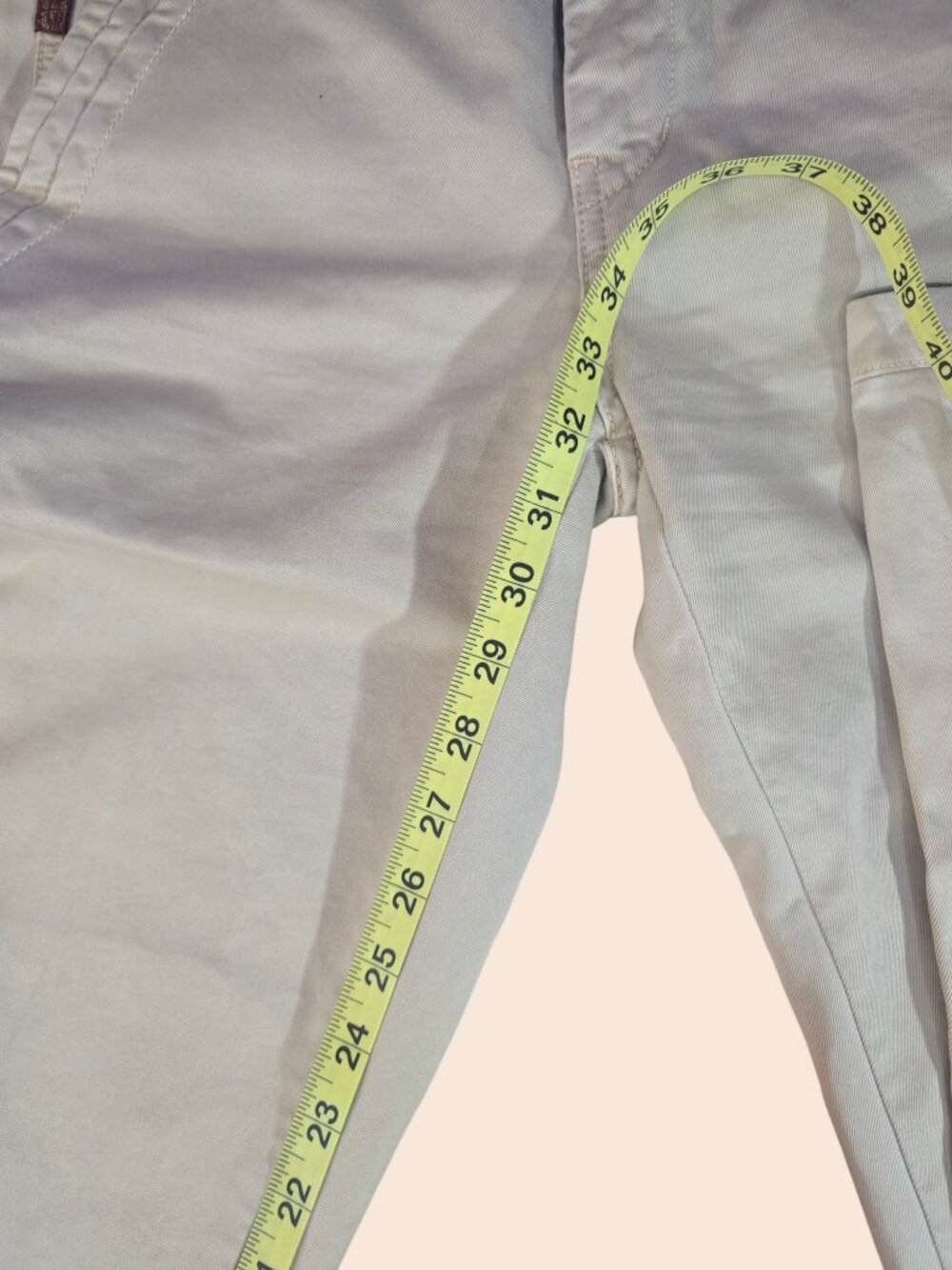7 For All Mankind Jerome Dahan Khaki Chino Trouser Pants Size 30 100% Cotton USA image 9